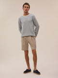 Pull Kuli - Blanc Et Bleu Aqua - Homme