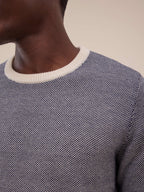 Pull Kuli - Blanc Et Navy - Homme