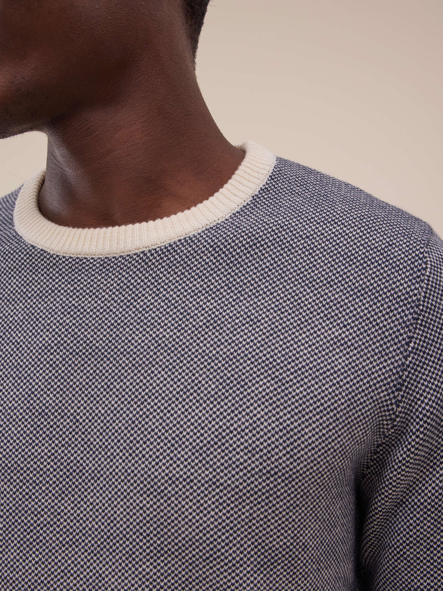 Pull Kuli - Blanc Et Navy - Homme