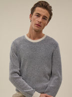 Jersey Holger - Blanco y navy - Hombre