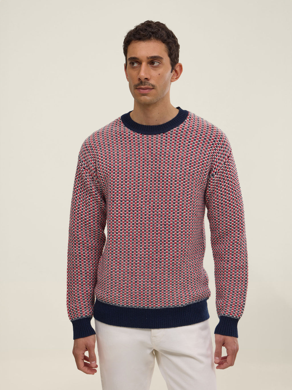 Jersey Dan - Marino Blanco Y Rojo - Hombre