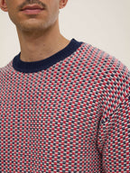 Jersey Dan - Marino Blanco Y Rojo - Hombre