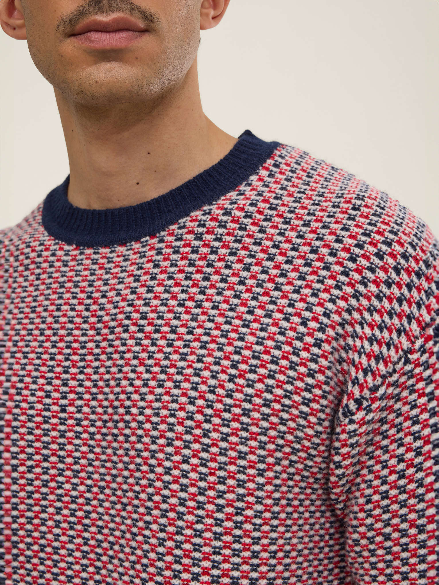 Jersey Dan - Marino Blanco Y Rojo - Hombre