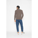 Pull Col Roulé Bange Taupe, Jersey, 100% Cachemire, 2 Fils - Homme