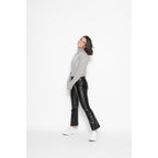Bise Grey Marl Roll-Neck Jumper, Jersey, 100% Cashmere, 2-Ply - Women