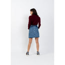 Pull Col Roulé Suzie Bourgogne, CÃ´tes Traditionelles, 100% Cachemire, 2 Fils - Femme