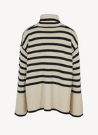 Toteme - Jersey de Cuello Vuelto - Beige - Mujer