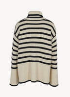 Toteme - Jersey de Cuello Vuelto - Beige - Mujer