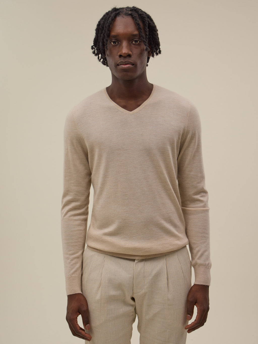 Nolu Jumper - Cream Beige - Men