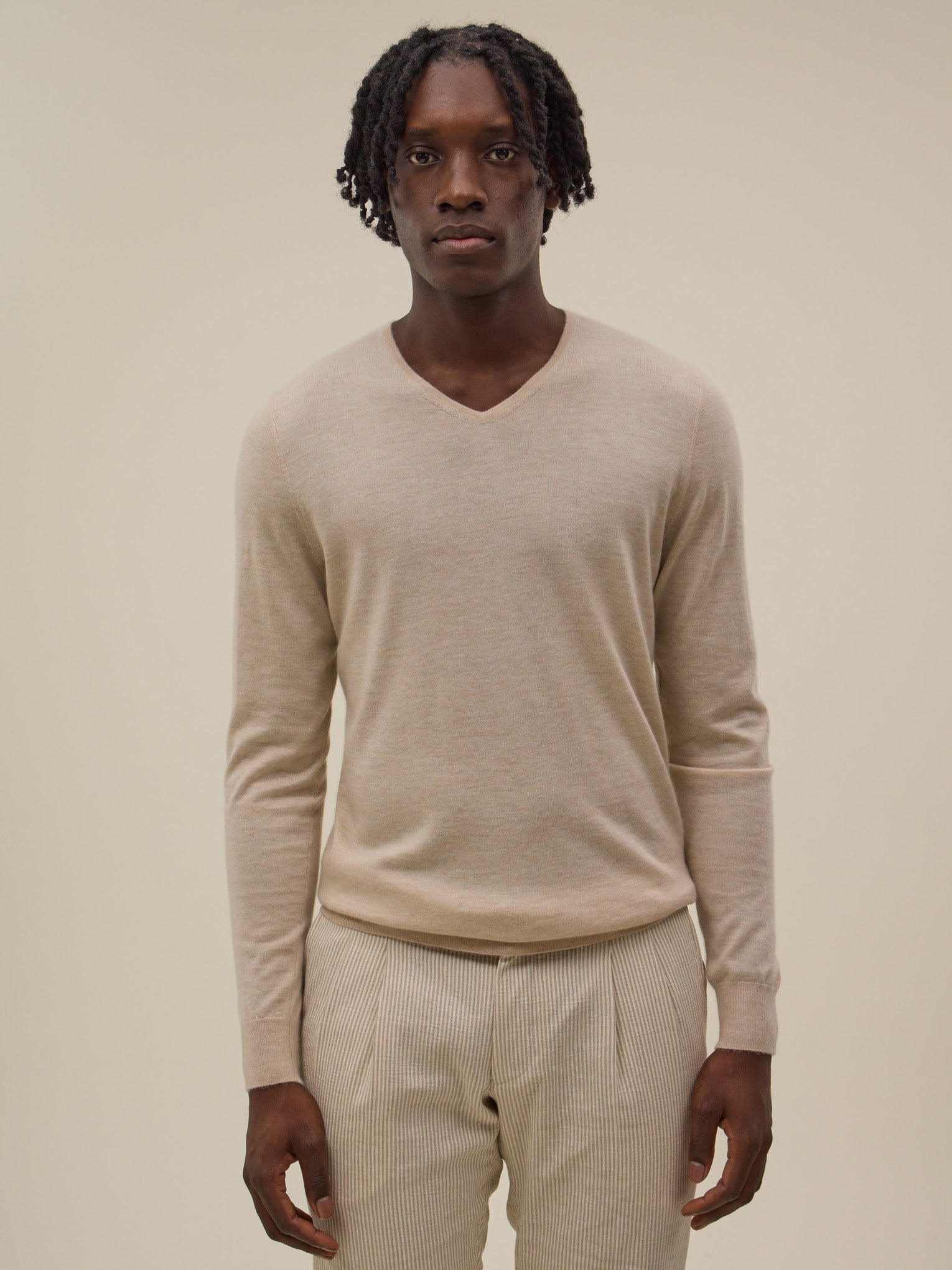 Nolu Jumper - Cream Beige - Men