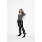 Jersey Cuello V Galise Gris Oscuro, Jersey, 100% Cachemira, 2 Hilos - Mujer