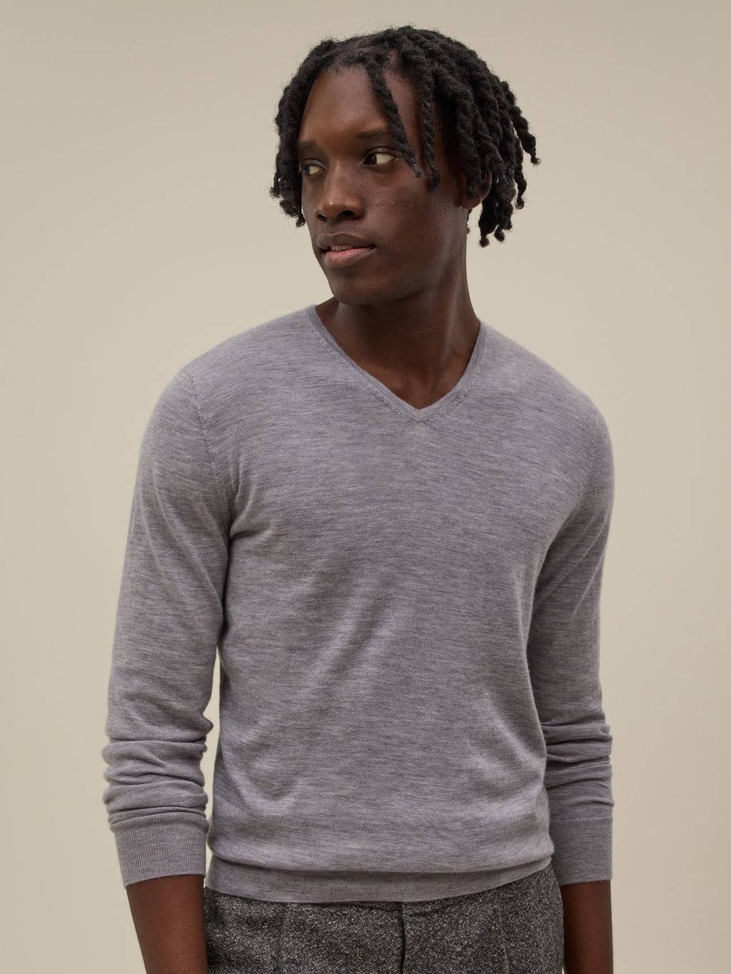 Nolu Jumper - Pearl Grey - Men