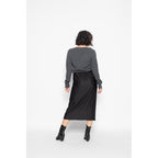 Jersey Cuello V Loose Giusalet Gris Oscuro, Jersey, 100% Cachemira, 2 Hilos - Mujer
