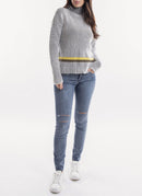 Longchamp - Striped Sweater - Ecru Black - Women