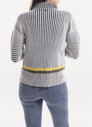 Longchamp - Striped Sweater - Ecru Black - Women