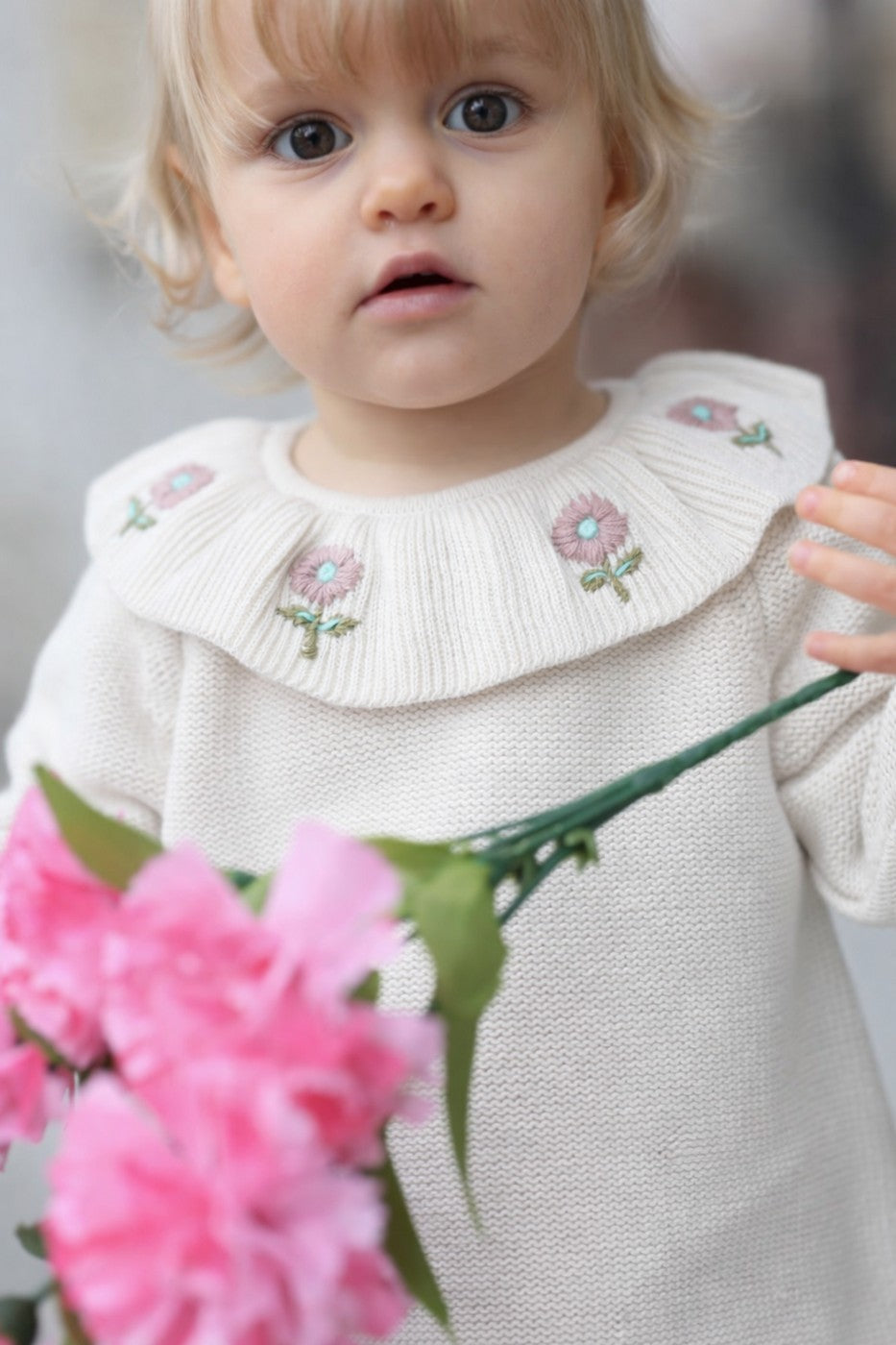 Pull Diana Écru - Bébé Fille