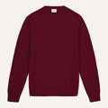 Pull En Laine Recyclée Bordeaux