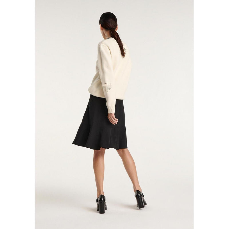 The Kooples - Pull Fin Laine Écru À Détail Texturé - Femme