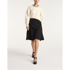 The Kooples - Pull Fin Laine Écru À Détail Texturé - Femme