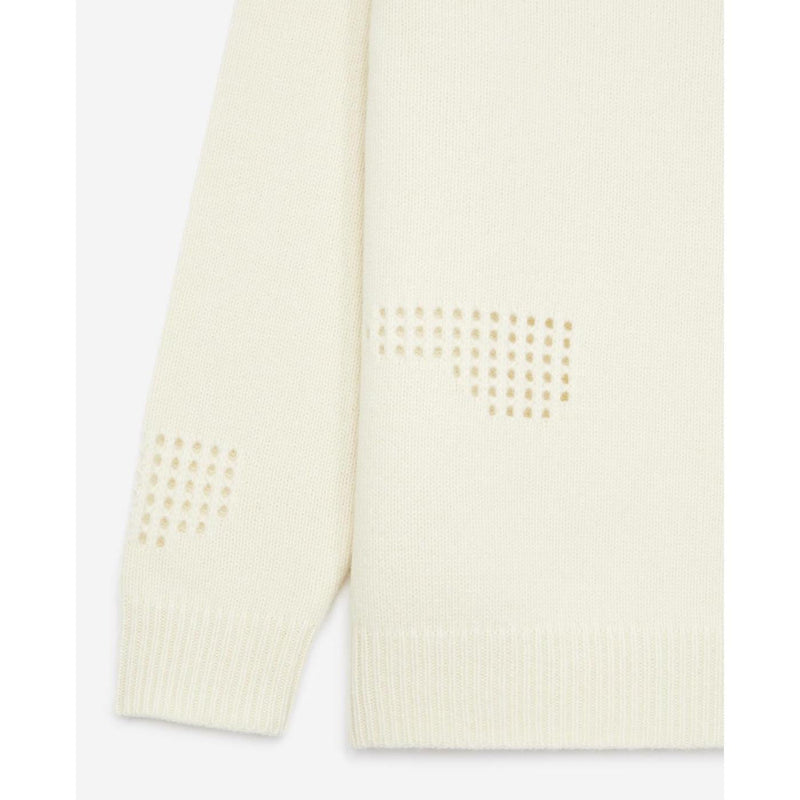 The Kooples - Pull Fin Laine Écru À Détail Texturé - Femme