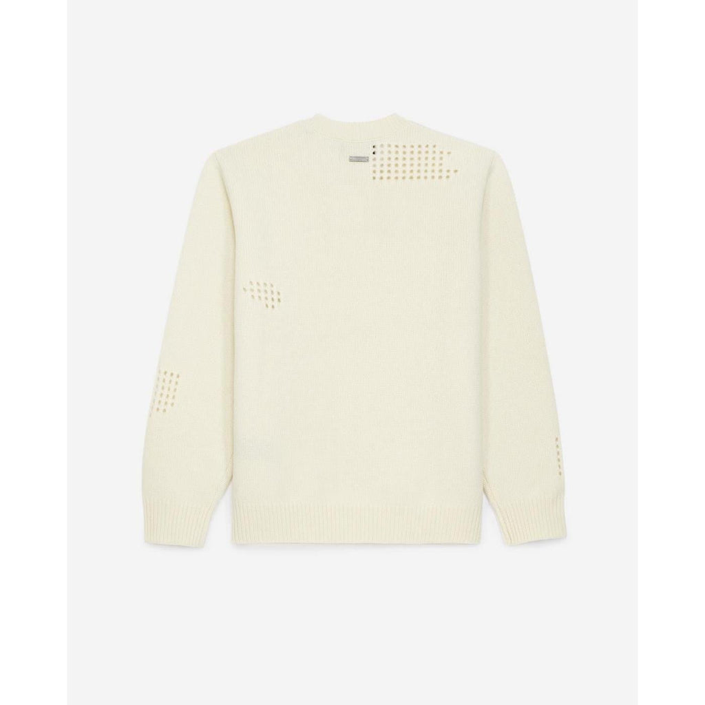 The Kooples - Pull Fin Laine Écru À Détail Texturé - Femme