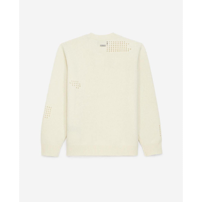 The Kooples - Pull Fin Laine Écru À Détail Texturé - Femme