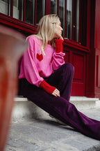 Jersey Como Rosa Corazones Rojos