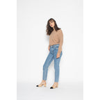 Goléon Camel Batwing Sleeve Jumper, Jersey, 100% Cashmere, 2 Ply - Women