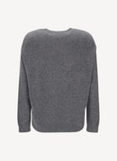 Max Mara - Pull Palato Avec Logo - Grey - Femme