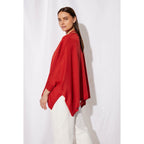 Pull Poncho Recyclé Mahala - Brique - Femme