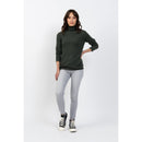 Pull Turtle Neck 4 Ply Linda Dark Green, Jersey, 100% Cachemire, 4 Fils - Femme