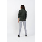 Pull Turtle Neck 4 Ply Linda Dark Green, Jersey, 100% Cachemire, 4 Fils - Femme