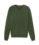 Pull V Ajuste Emmanchures Marteau - Vert Goemon - Homme