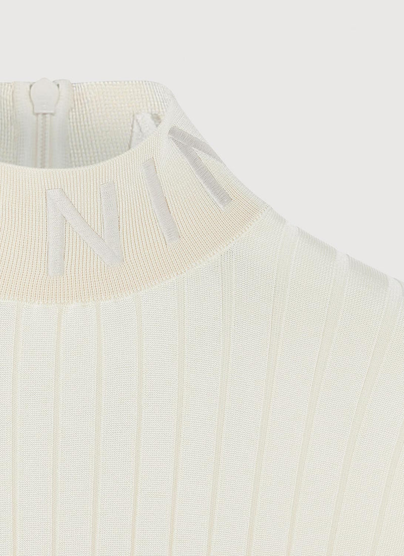 Nina Ricci - Pull Côtelé - Off White - Femme