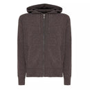 K-Way Marcy Lambswool Zip Hoodie - Dark Brown