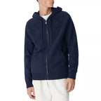 Pullover K-Way Marcy Lambswool Zip Capucha - Azul Marino