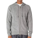 K-Way Marcy Lambswool Zip Hoodie Pullover - Heather Grey