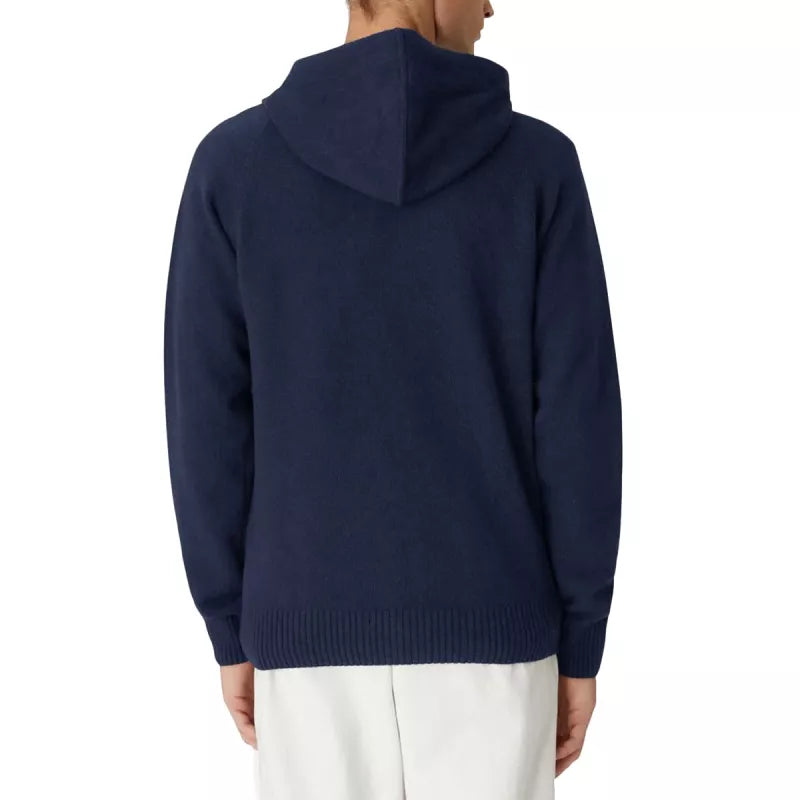 Pullover K-Way Marcy Lambswool Zip Capucha - Azul Marino