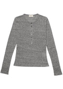 Pull Reese Henley Long Sleeve Débardeur - Grey