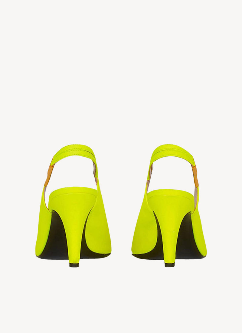 Balmain - Escarpins Tara - Jaune Fluo - Femme