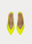 Balmain - Escarpins Tara - Jaune Fluo - Femme