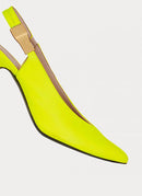 Balmain - Escarpins Tara - Jaune Fluo - Femme