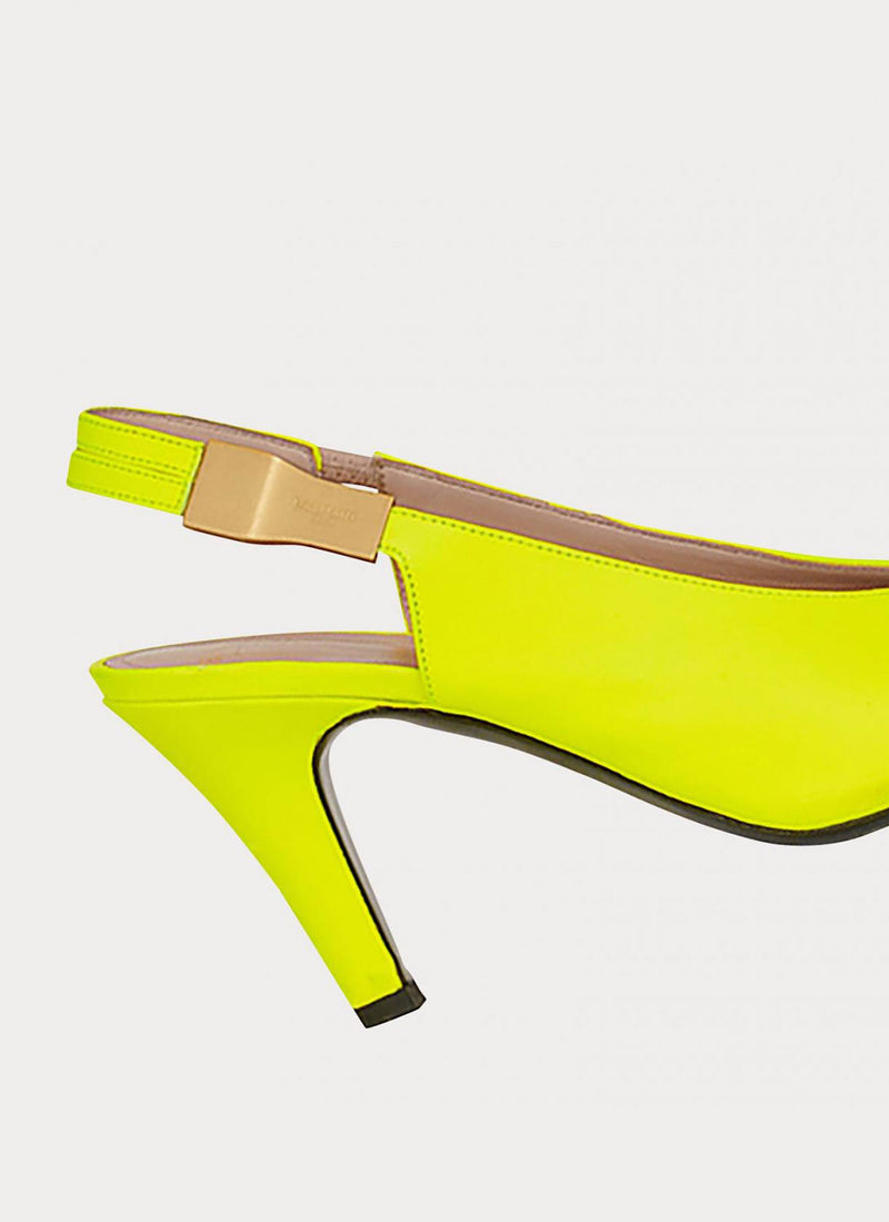 Balmain - Escarpins Tara - Jaune Fluo - Femme