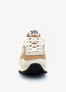 No Name - Baskets Punky Jogger - White,Camel - Femme