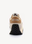 No Name - Baskets Punky Jogger - White,Camel - Femme