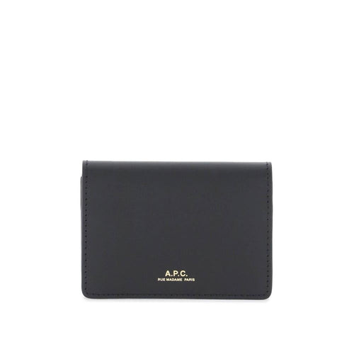 A.P.C. - Porte-Cartes Leather Stefan - Noir - Femme