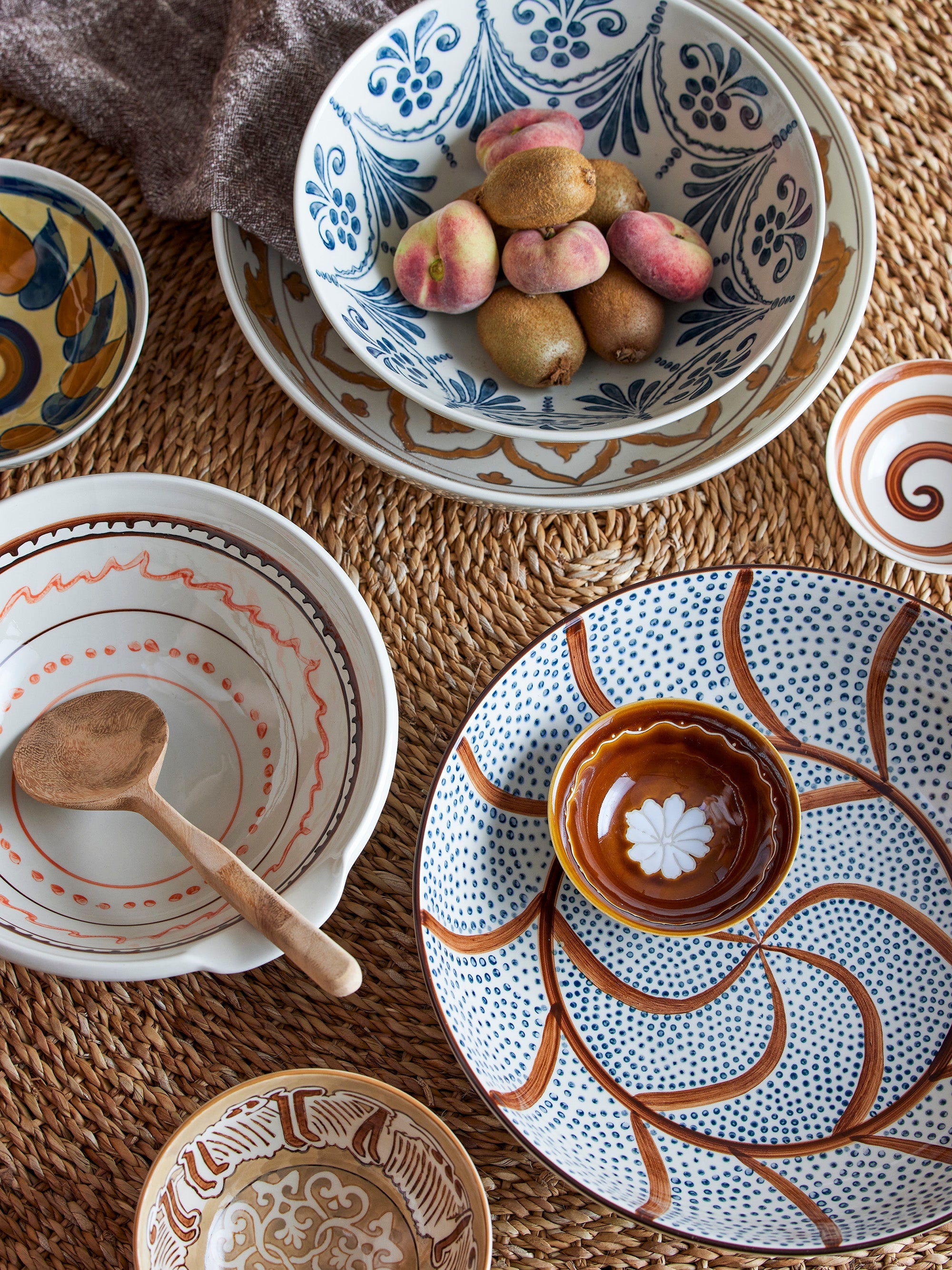 Heikki - Set of 6 Bowls - Multicolour - Stoneware