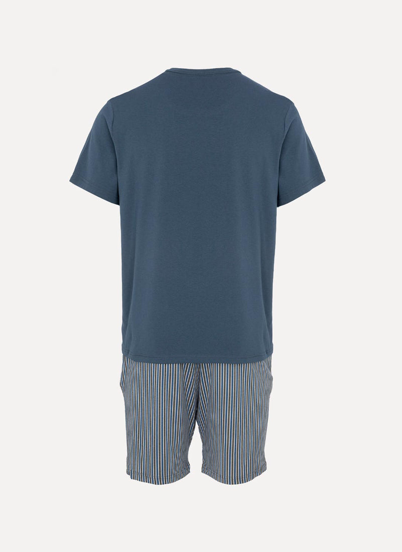 Calvin Klein - Ensemble De Pyjama Court - Navy - Homme