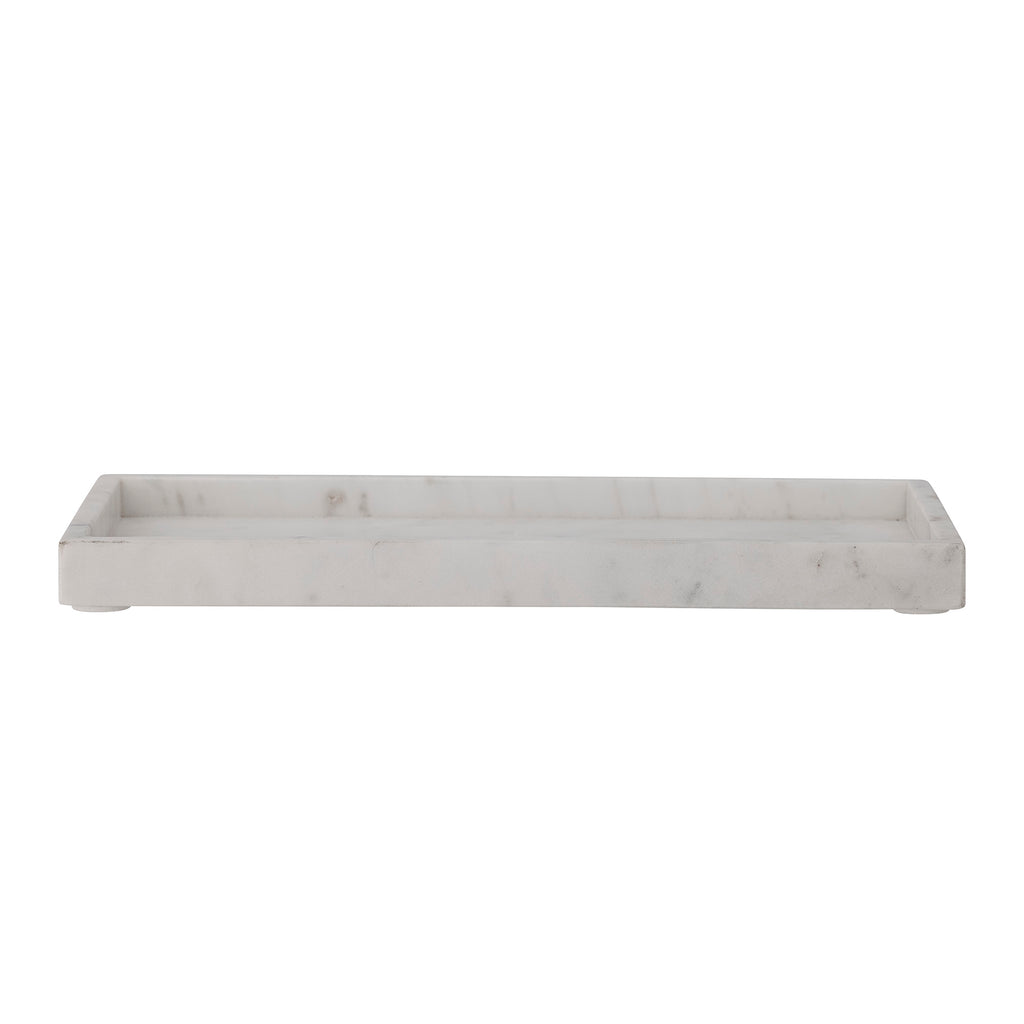 Majsa - Tray - White - Marble