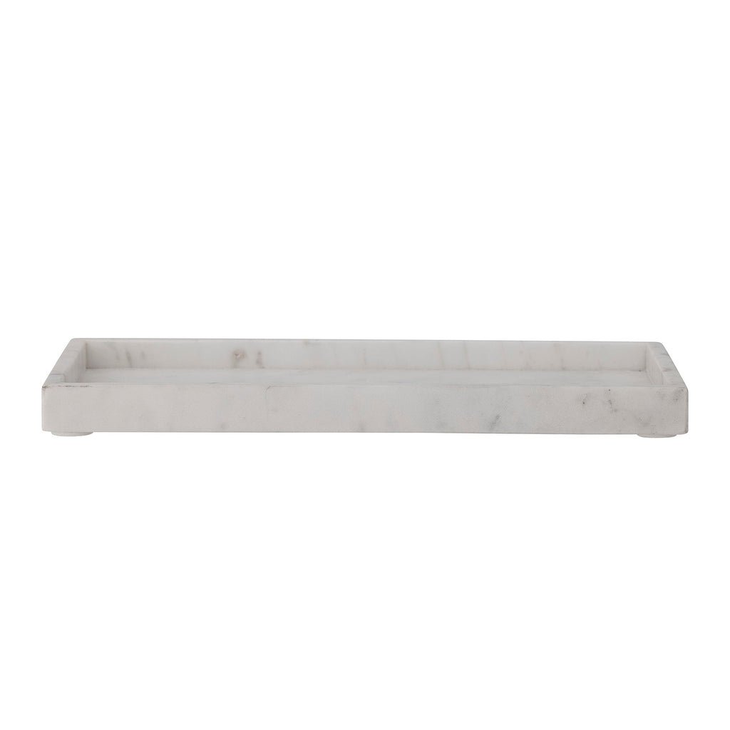 Majsa - Set of 2 Trays - White - Marble